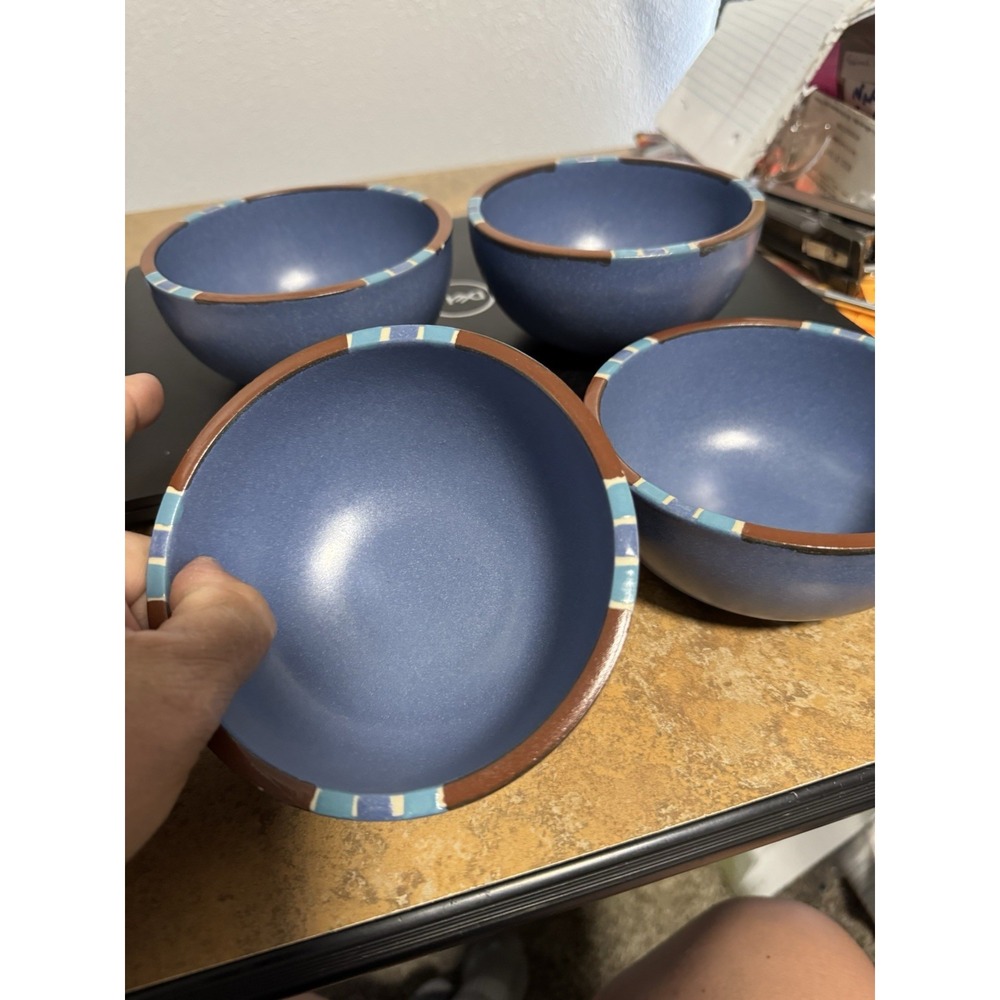 Dansk Blue Mesa 5.25" Bowls Qty  Of 4